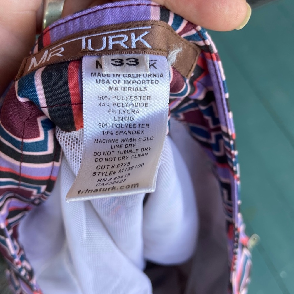 MR TURK (Trina Turk) “Honolulu W/ Ynez”Print Board shorts. Size 33 - Picture 2 of 5